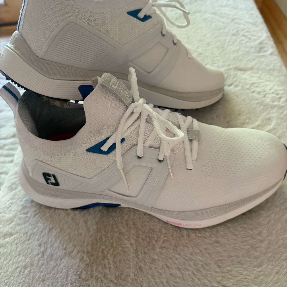 FootJoy HyperFlex Men’s White and Blue Golf Shoe
